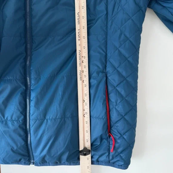 Rhone Quilted Jacket Mens Mens XXL Blue Quilted Insulated Hooded Full Zip